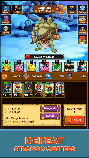 Idle Pixel Heroes: Idle Merger screenshot 2 - screenshot