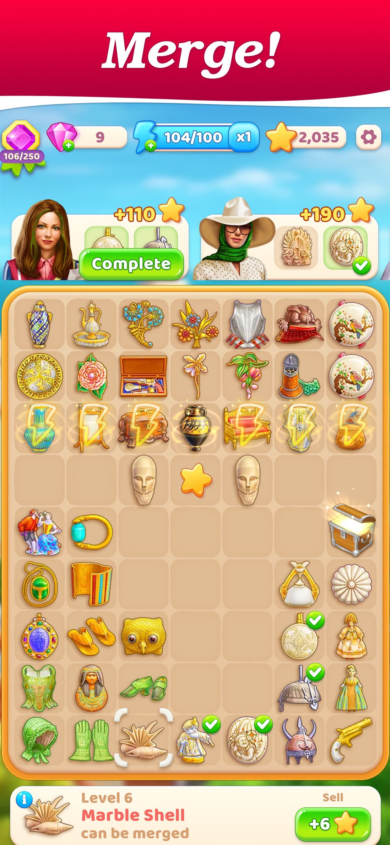 Merge Treasure Hunt: Combine screenshot 1 - screenshot