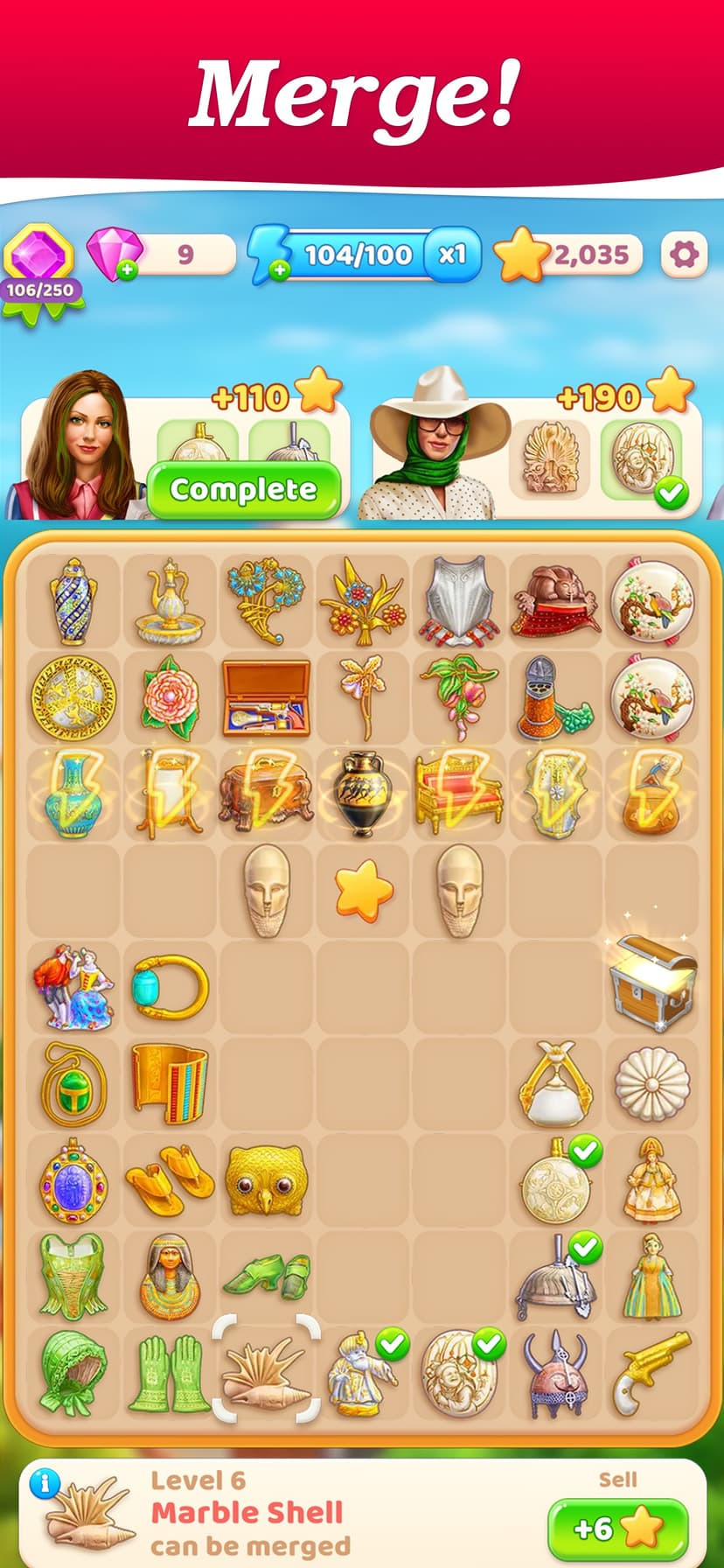 Merge Treasure Hunt: Combine screenshot 1 - screenshot