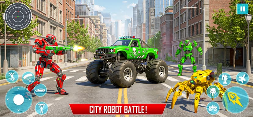 Octopus Robot Car Game 3D- War screenshot 6 - screenshot