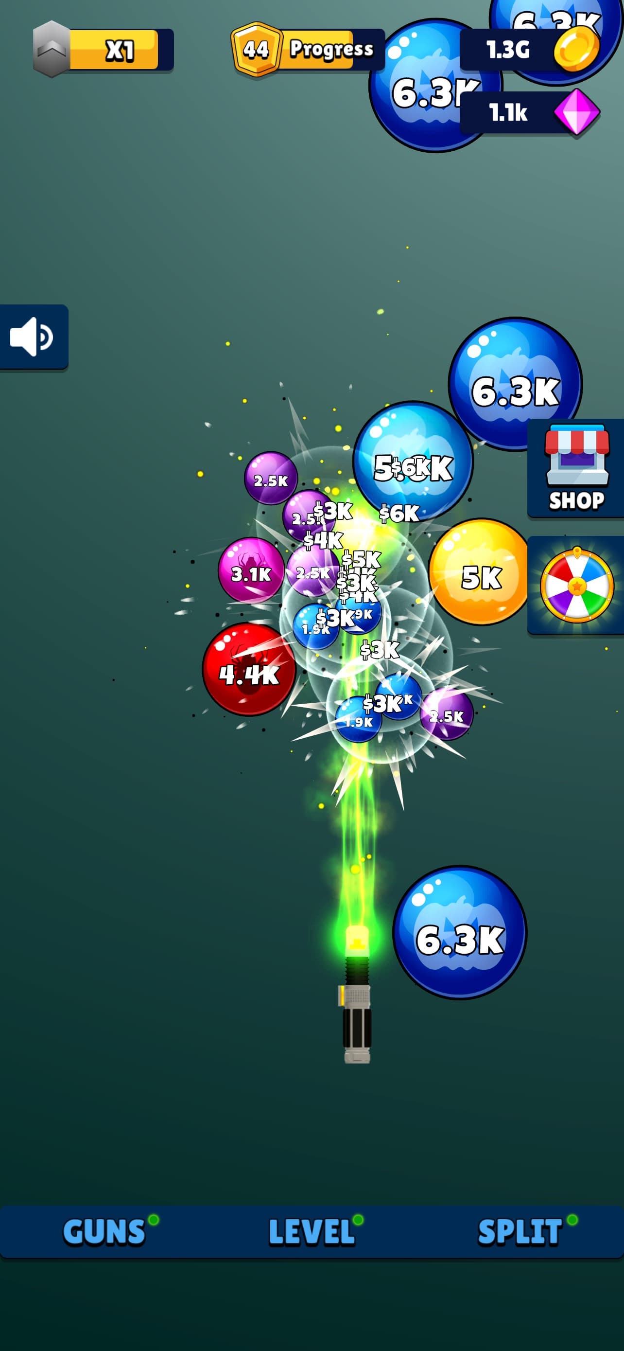 Laser Split: Ball Blaster Game screenshot 1 - screenshot