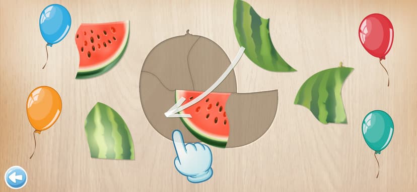 Kids puzzle games - learn food screenshot 2 - screenshot
