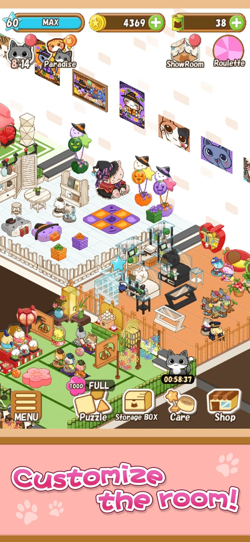 Cat Room - Cute Cat Games screenshot 3 - screenshot