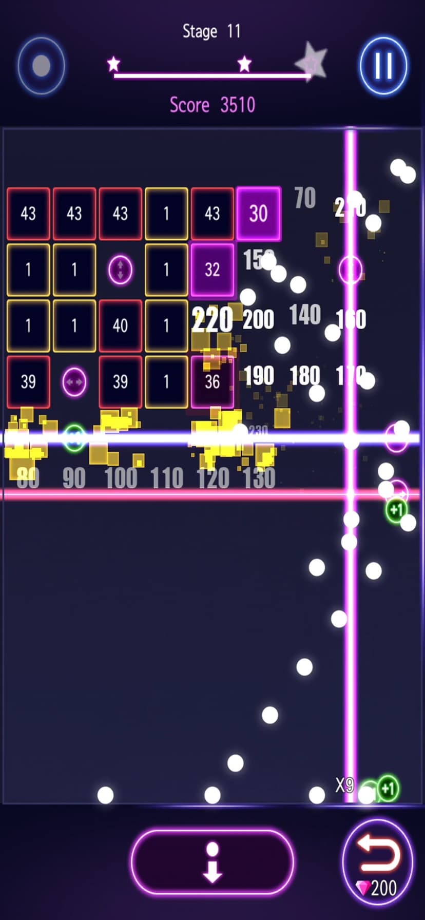 Bricks Breaker Hit - Glow Ball screenshot 4 - screenshot