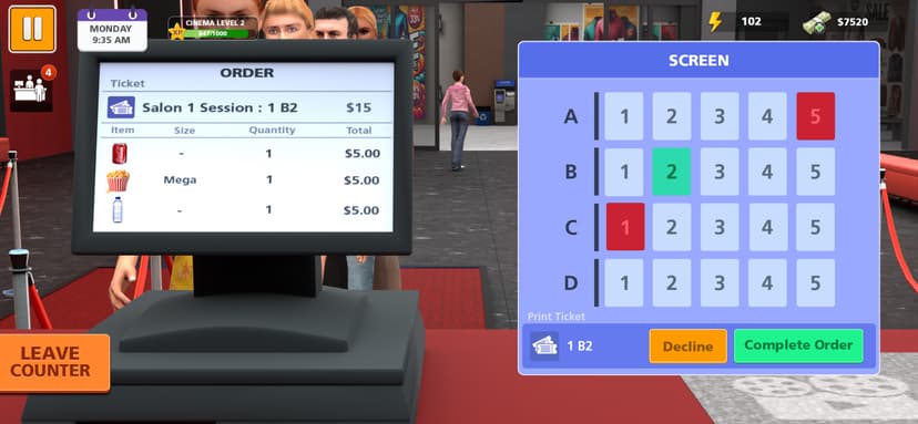 Cinema Movie Theatre Simulator screenshot 2 - screenshot