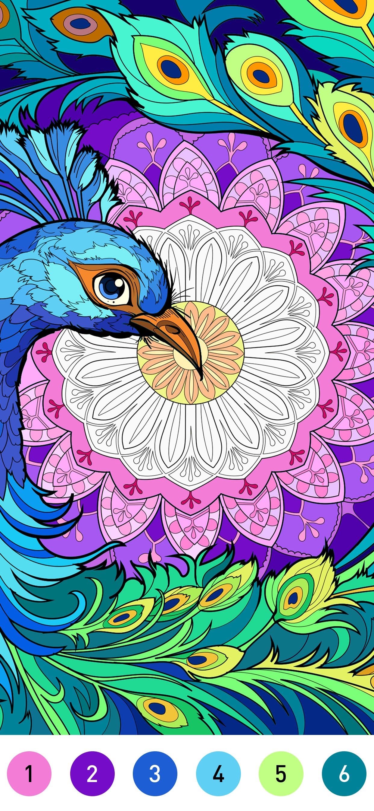 Mandala Coloring Book Game screenshot 1 - screenshot