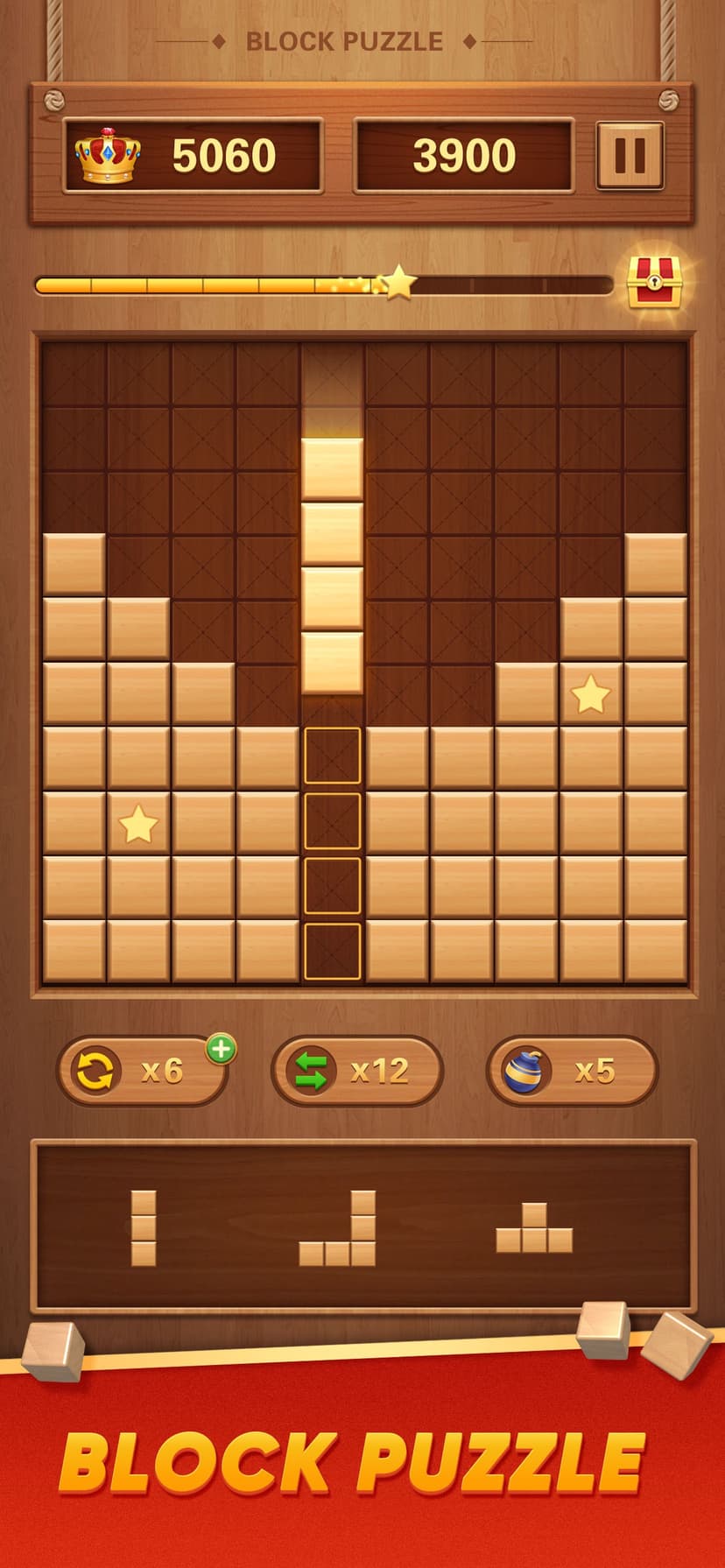 Block Puzzle Wood Blast screenshot 1 - screenshot