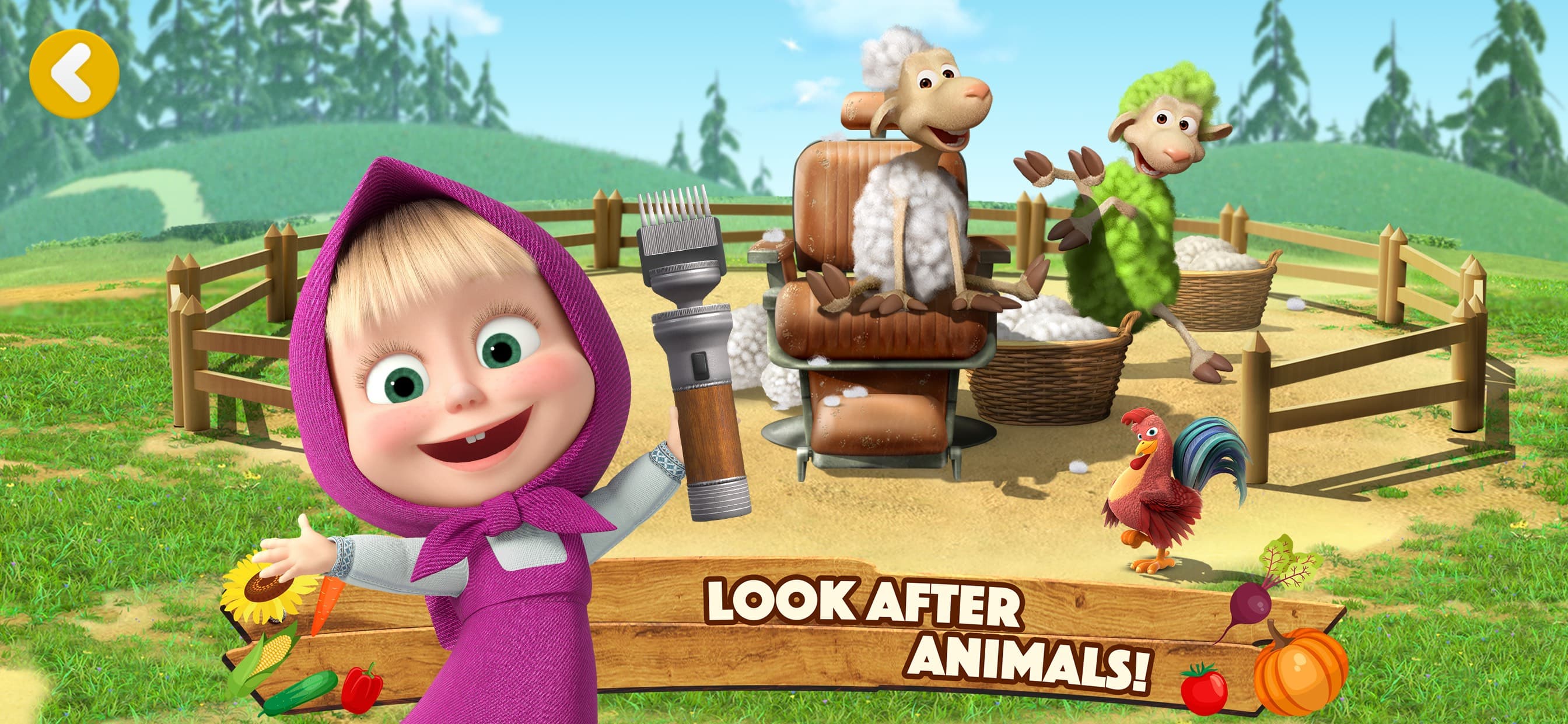 Masha and the Bear: Easy Farm screenshot 4 - screenshot