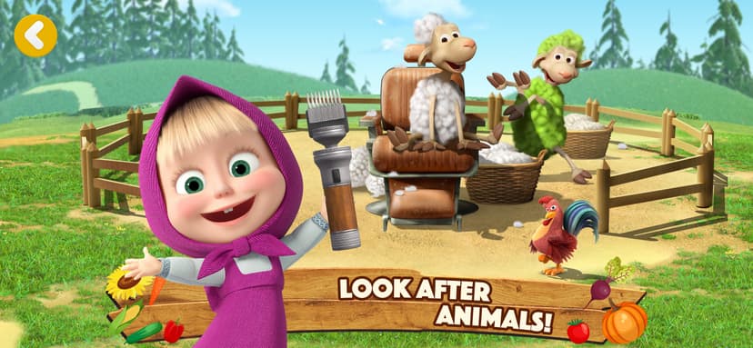 Masha and the Bear: Easy Farm screenshot 4 - screenshot