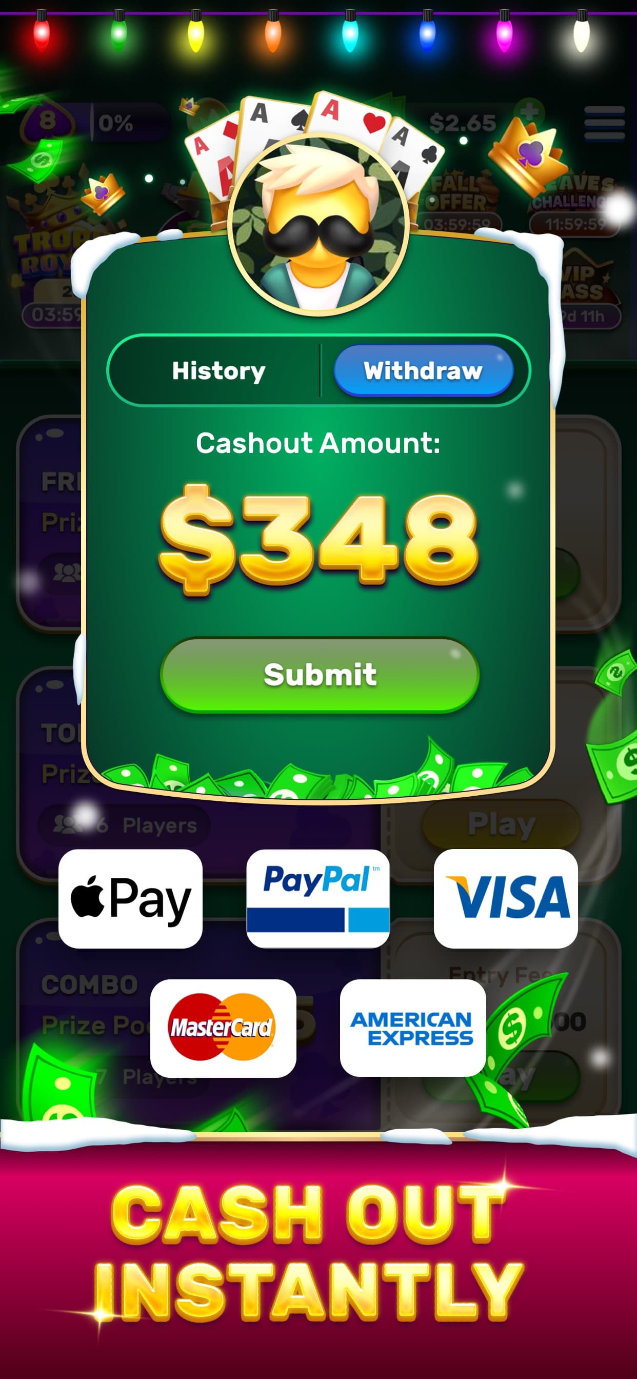 Solitaire Royale - Win Money screenshot 2 - screenshot