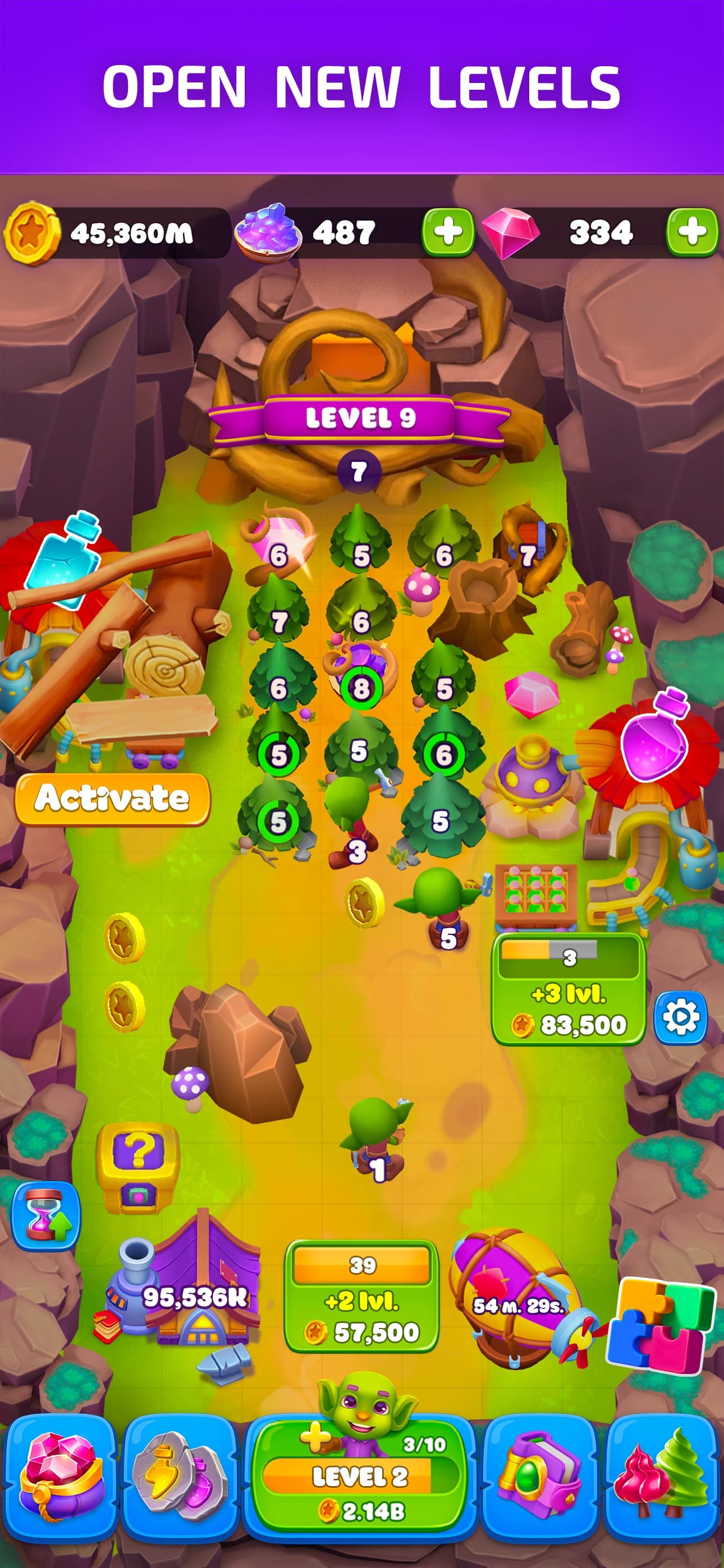 Goblins Wood: Gold Miner Game screenshot 2 - screenshot