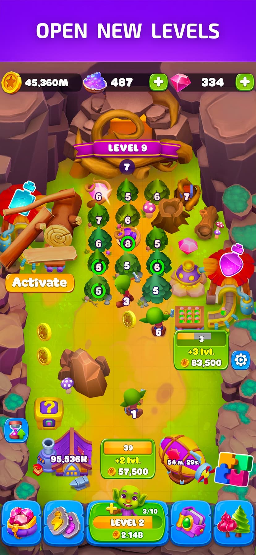 Goblins Wood: Gold Miner Game screenshot 2 - screenshot