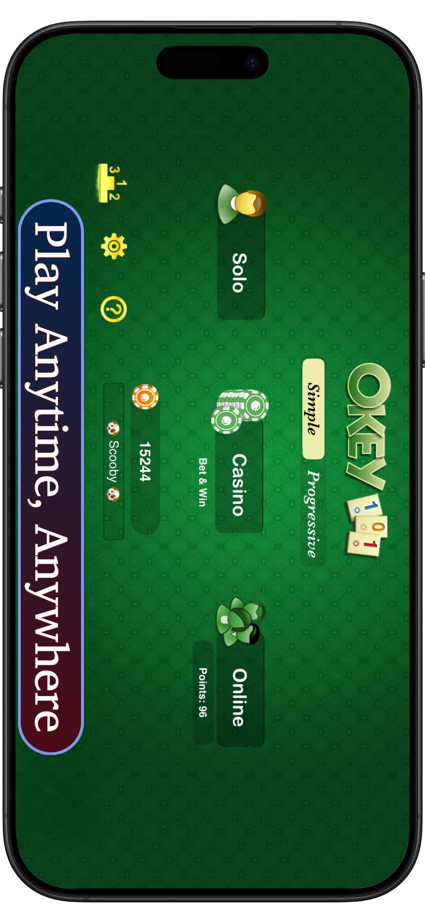 Okey 101 - tile matching game screenshot 2 - screenshot