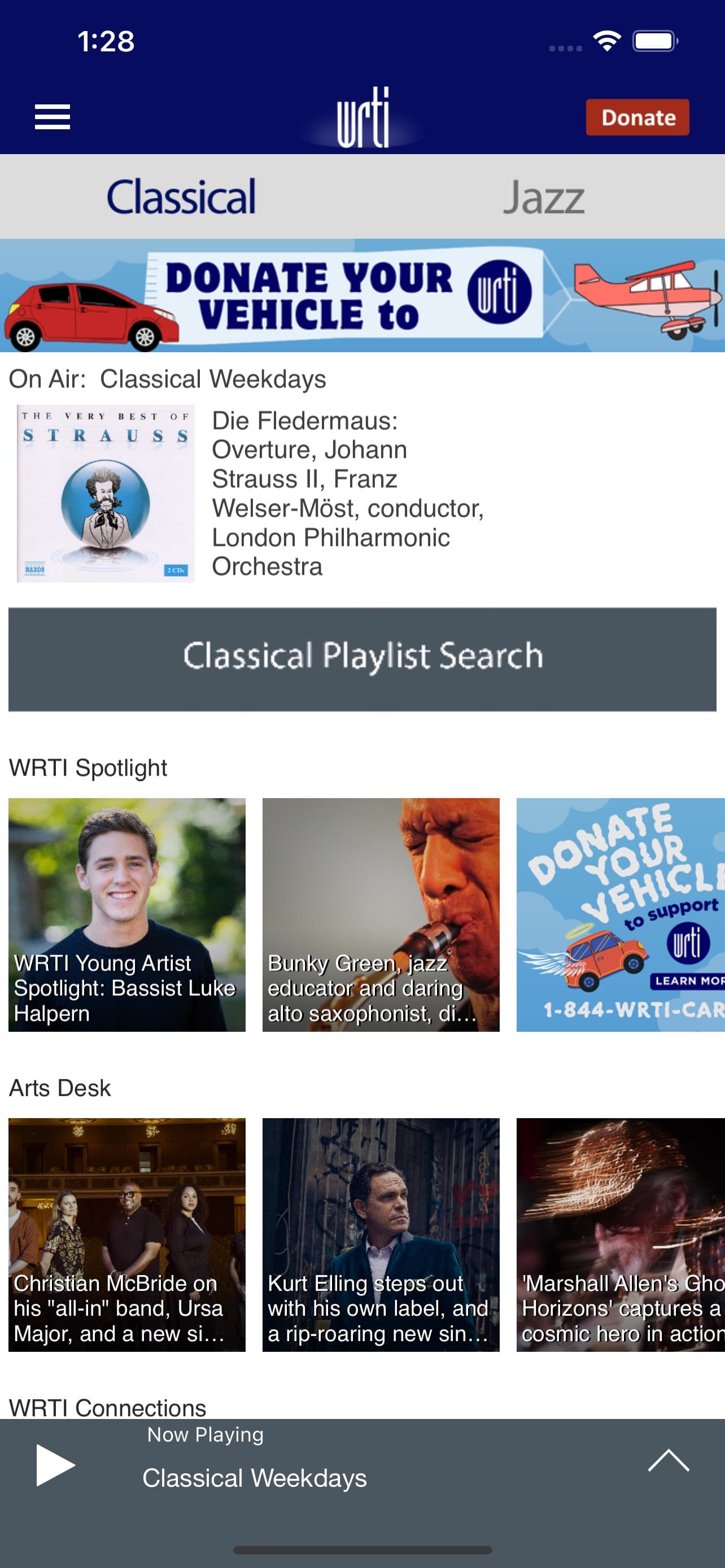 Classical Music & Jazz WRTI screenshot 2 - screenshot