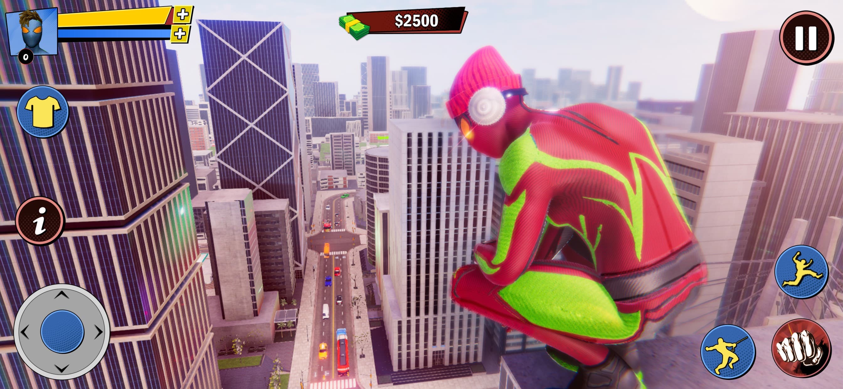 Rope Super Hero Flying Games screenshot 1 - screenshot