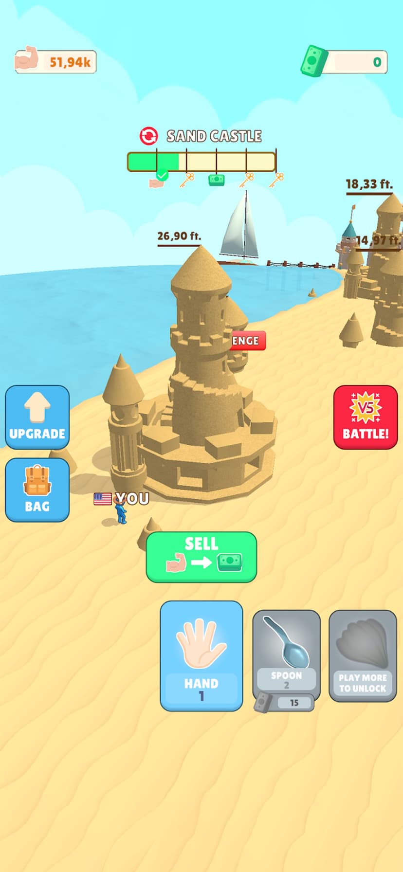 Sand Castle: Tap & Build screenshot 1 - screenshot