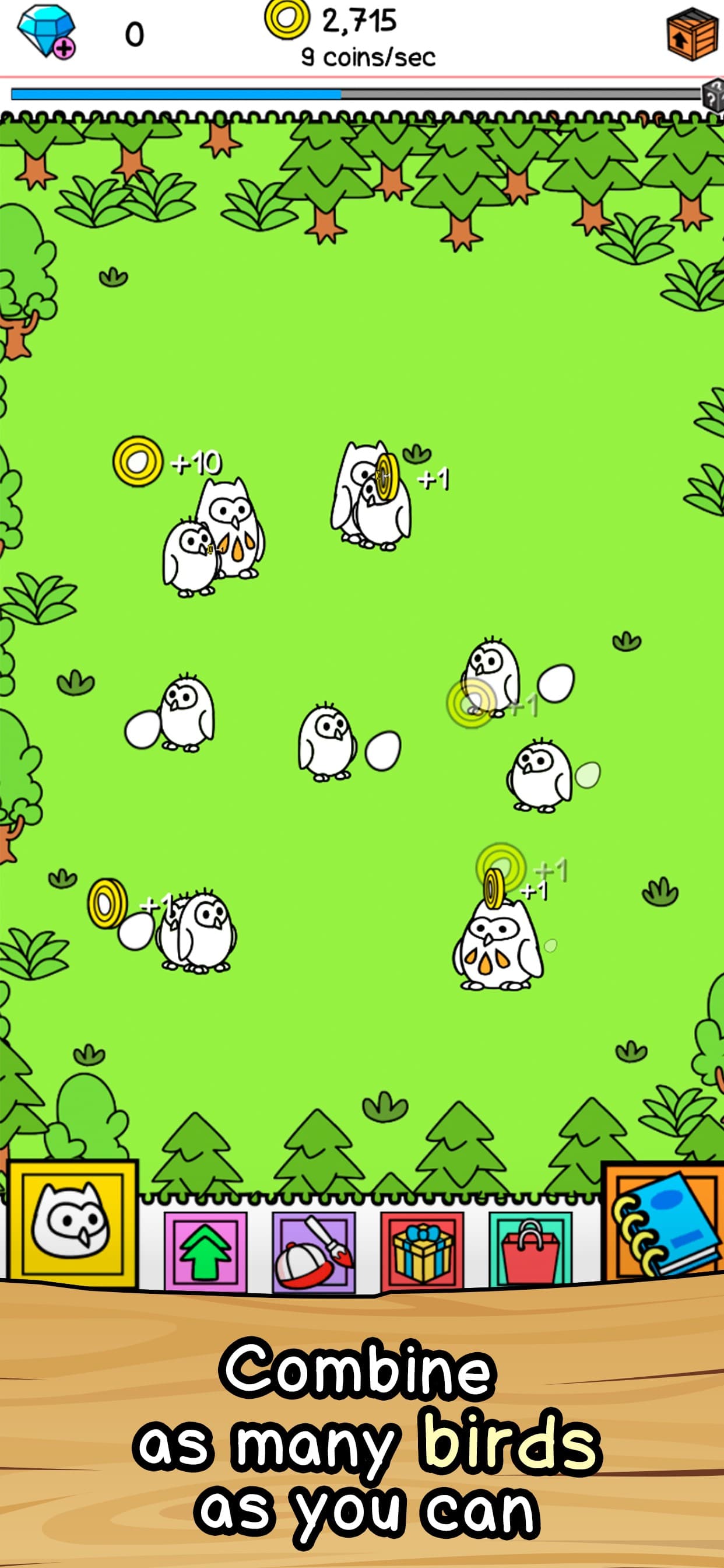 Birds Evolution Merge screenshot 1 - screenshot