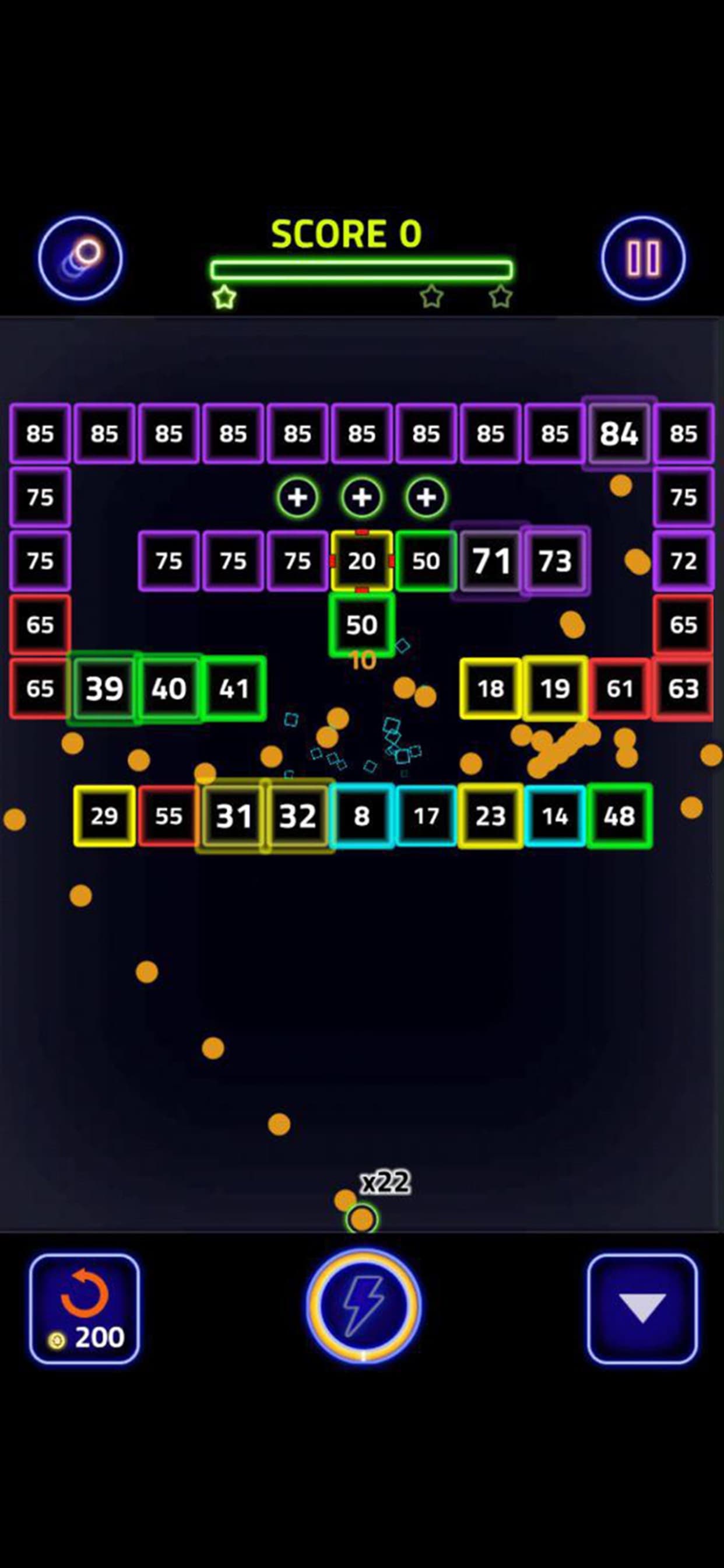 Brick Breaker Glow screenshot 4 - screenshot