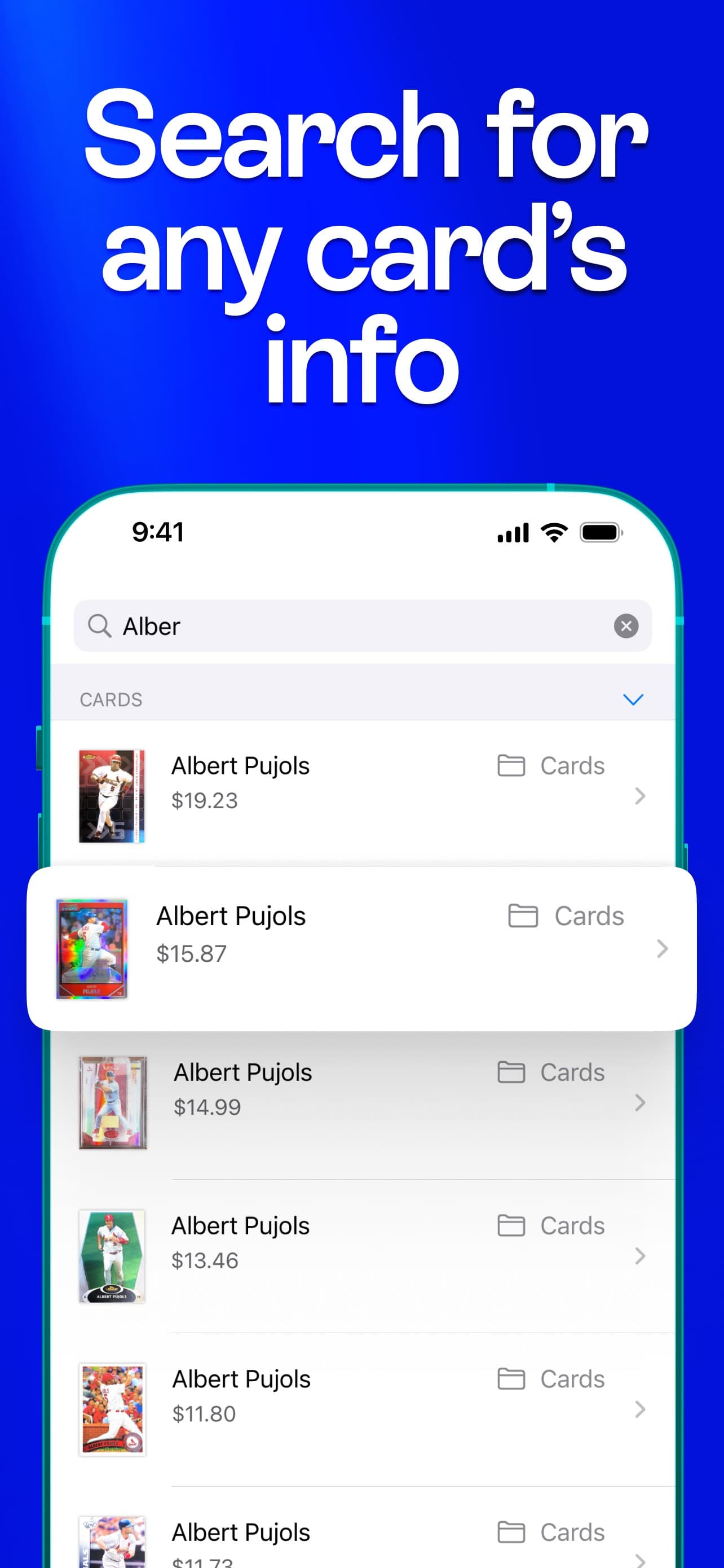 Cardstock: Sports Card Scanner screenshot 6 - screenshot
