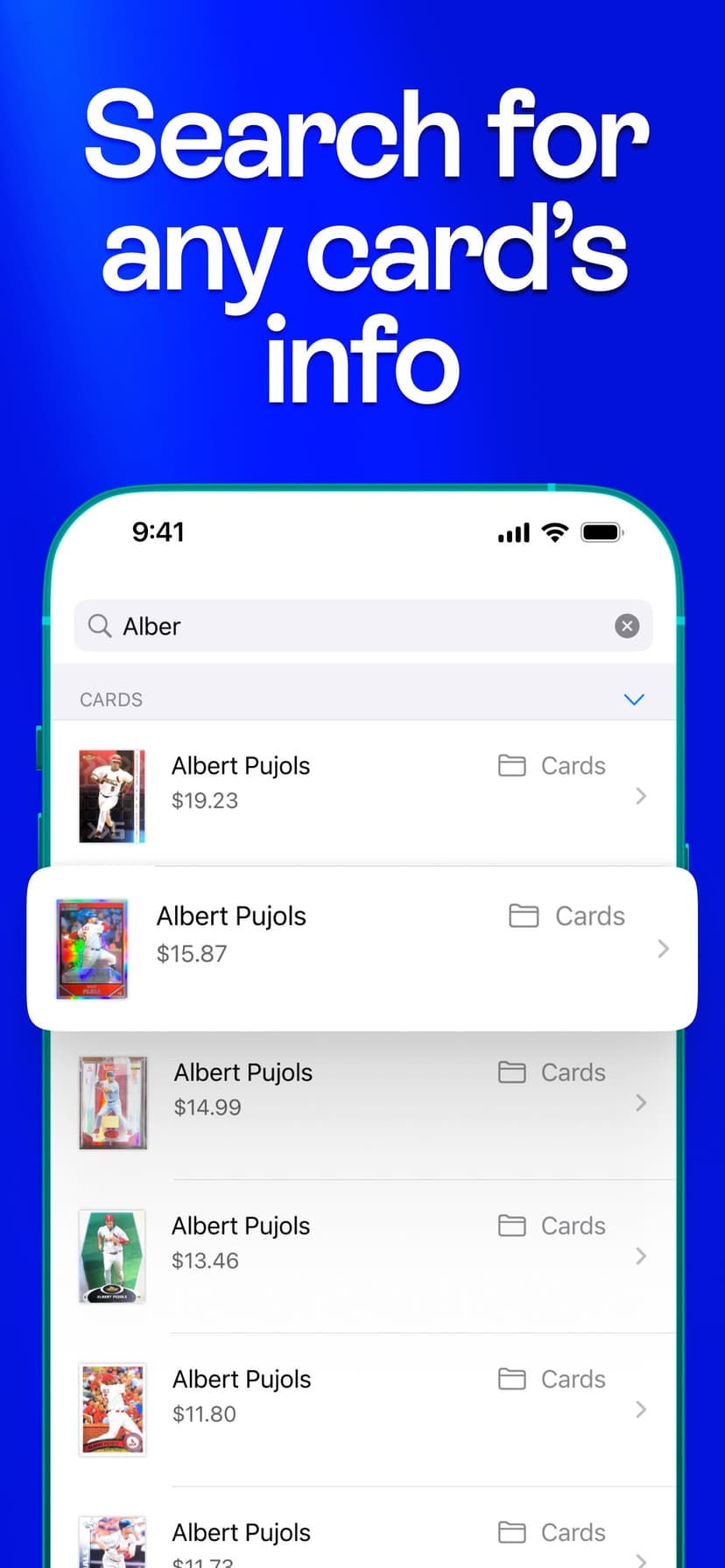 Cardstock: Sports Card Scanner screenshot 6 - screenshot