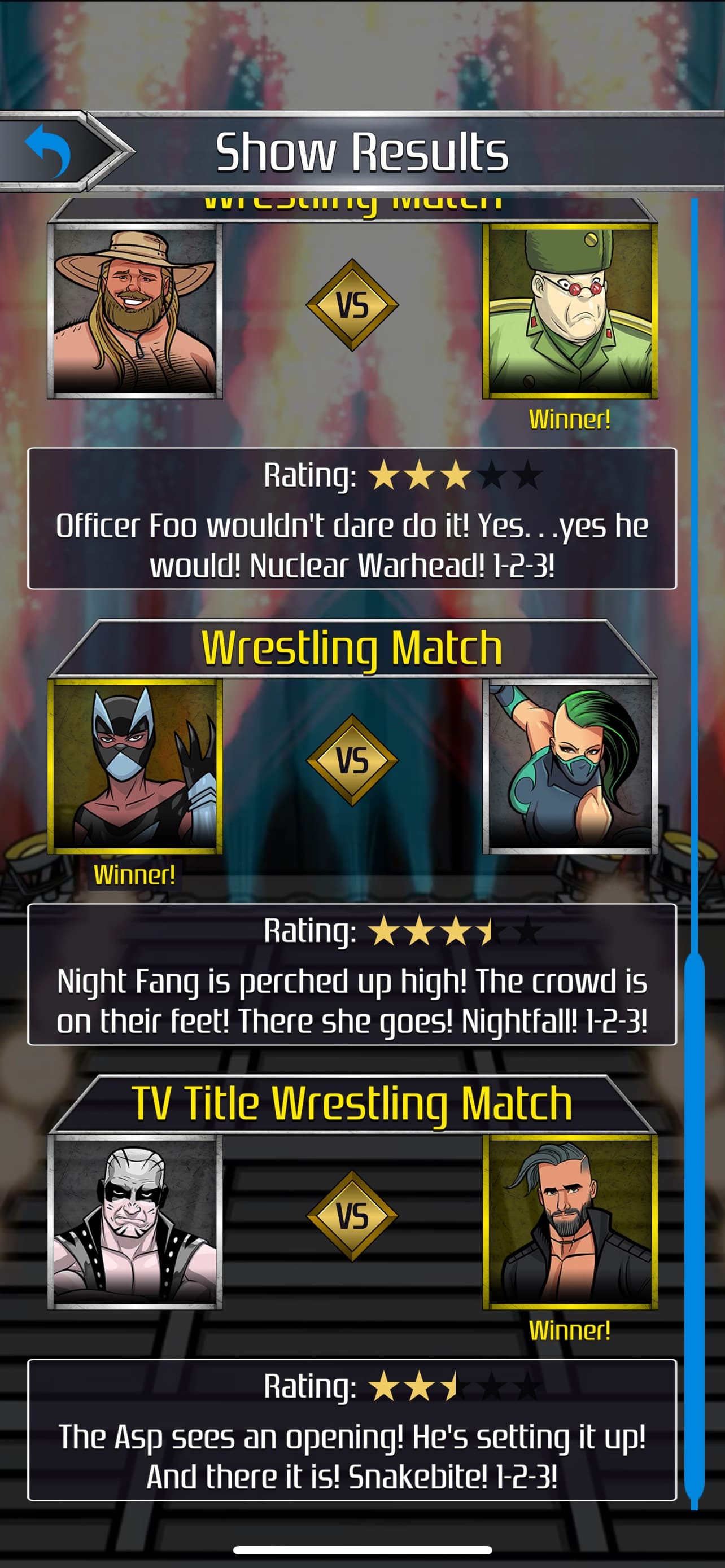 Modern Mania Wrestling GM screenshot 5 - screenshot