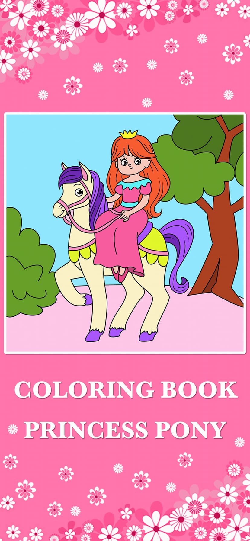 Pony Princess Coloring Book screenshot 1 - screenshot
