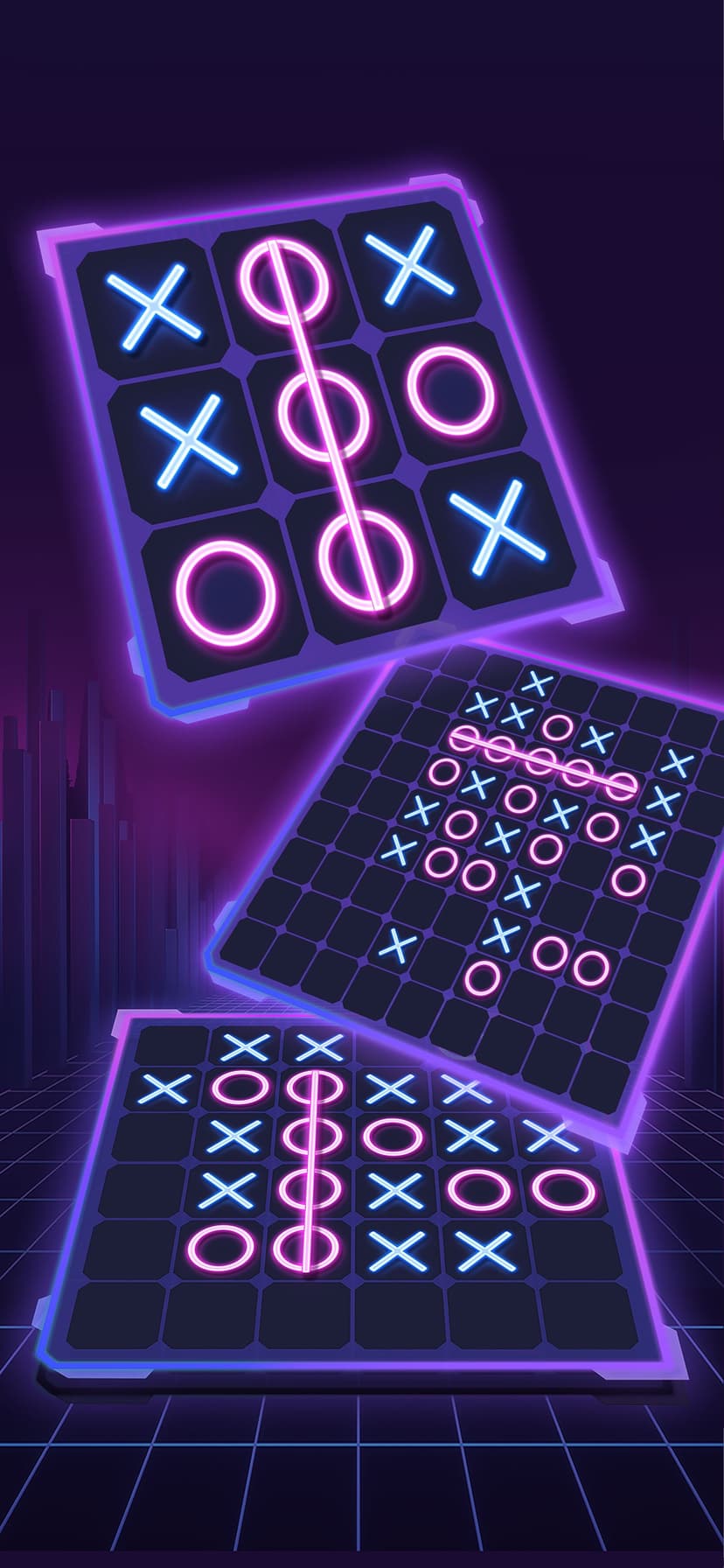 Tic Tac Toe 2 Player: XO Glow screenshot 4 - screenshot