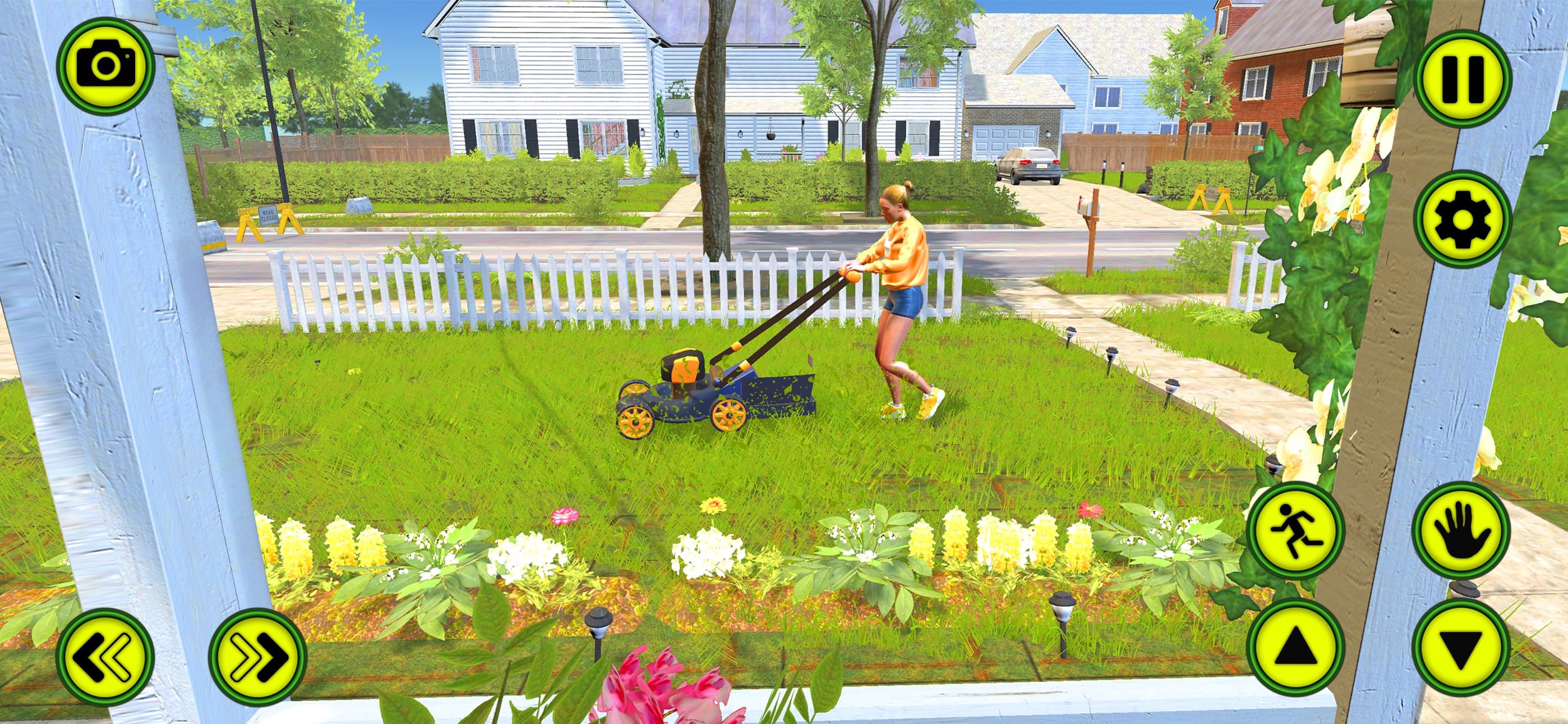Garden Mower Grass Cutting Fun screenshot 3 - screenshot