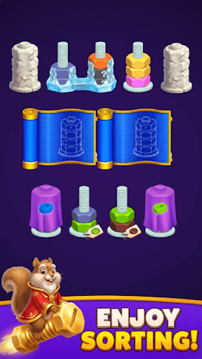 Nut Sort Puzzle: Color Sorting screenshot 1 - screenshot