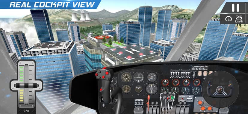 Helicopter Flight Pilot Sim screenshot 1 - screenshot