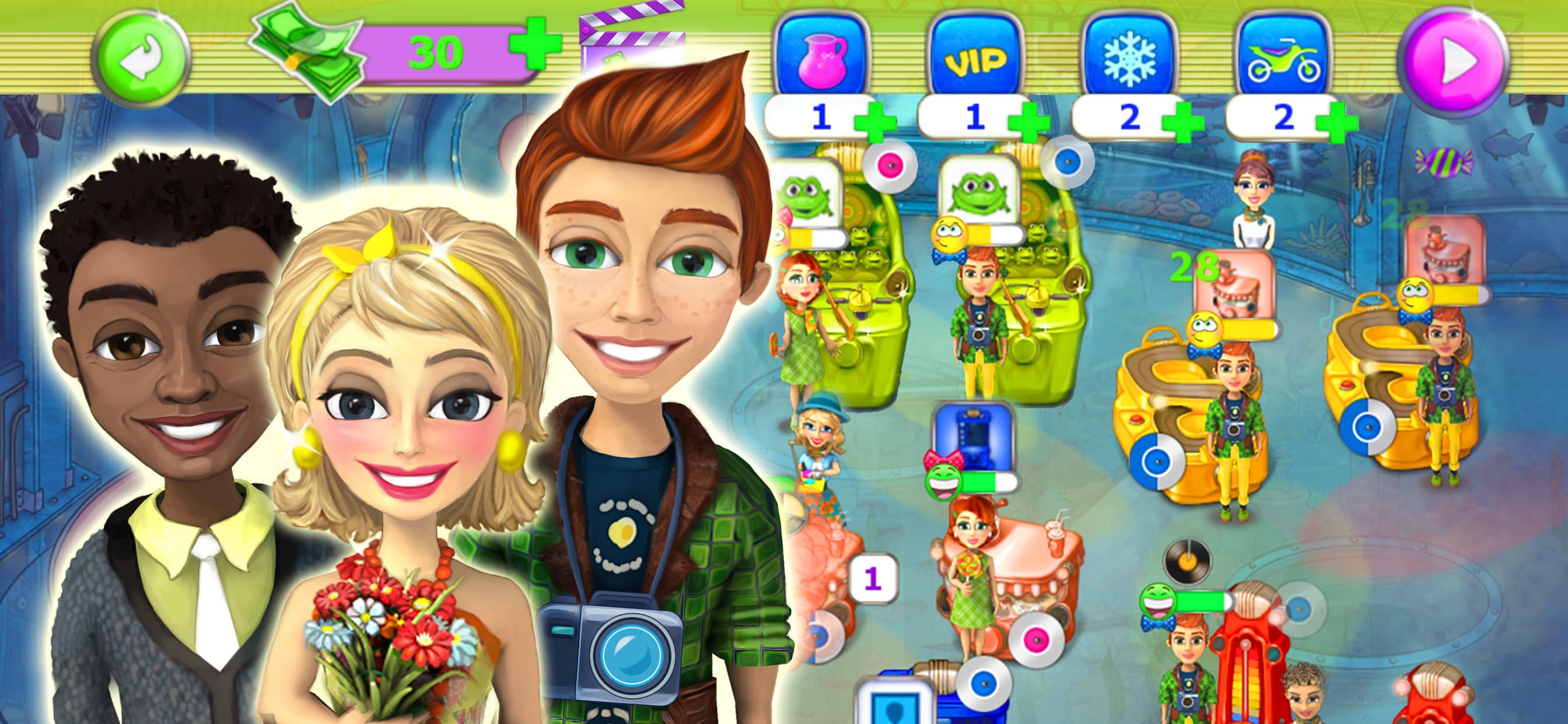 Funmania: time management game screenshot 1 - screenshot