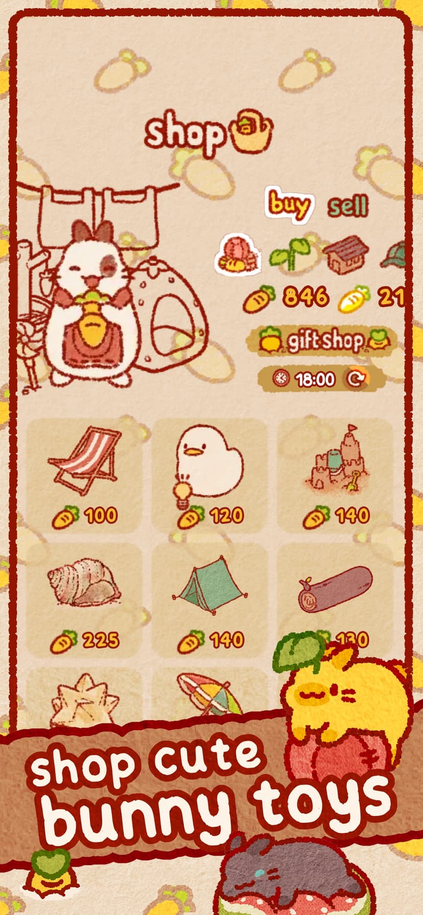 Usagi Shima: Cute Bunny Game screenshot 5 - screenshot