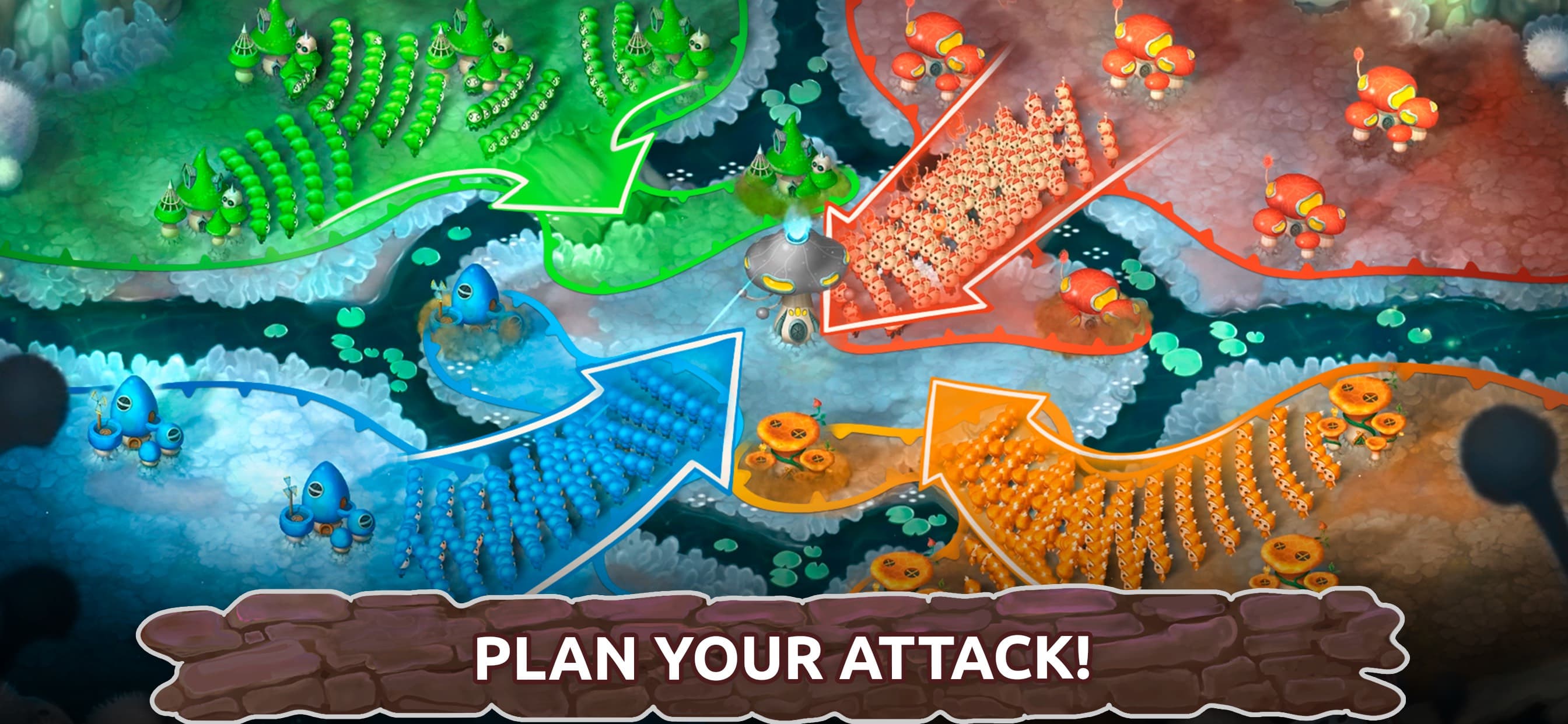 Mushroom Wars 2: RTS Strategy screenshot 1 - screenshot
