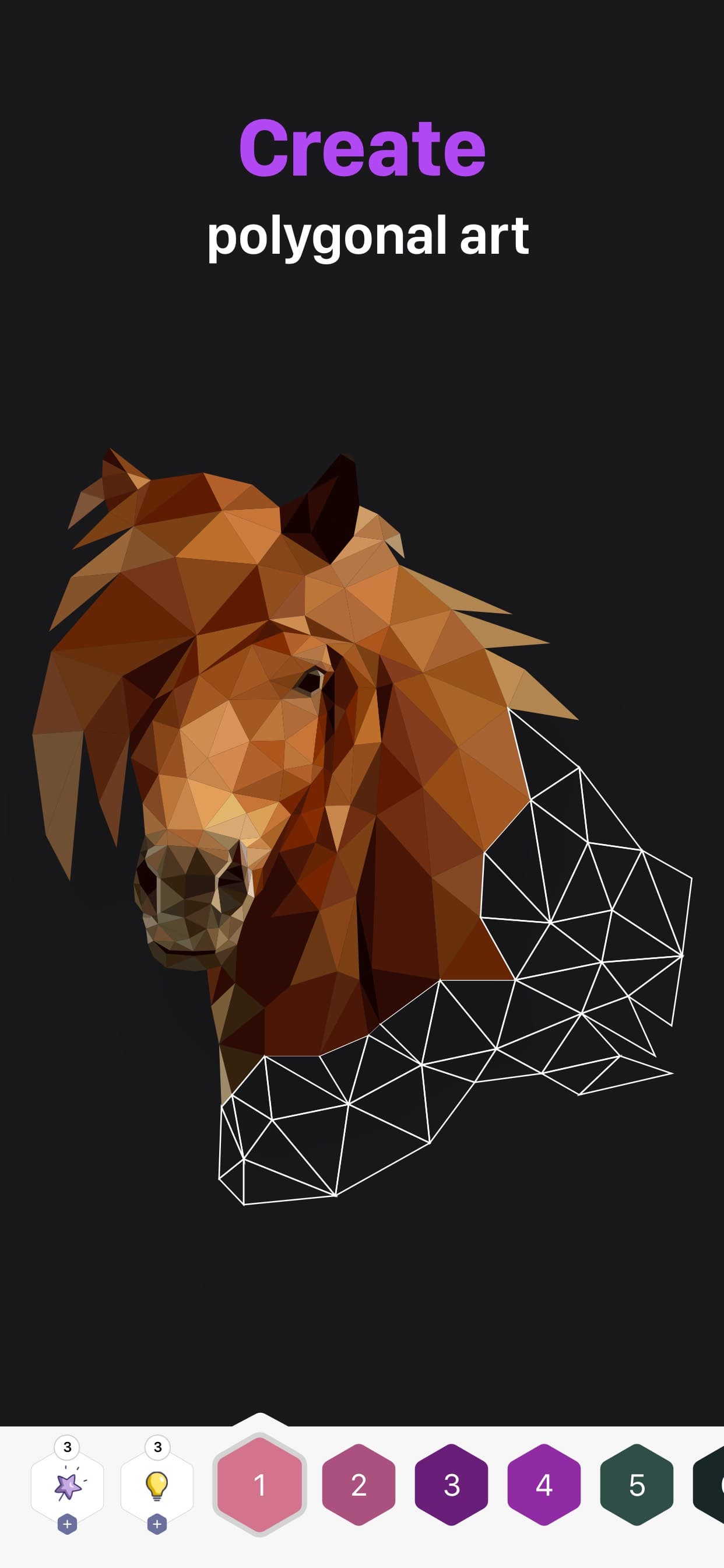 Polygon: Paint Color by Number screenshot 4 - screenshot