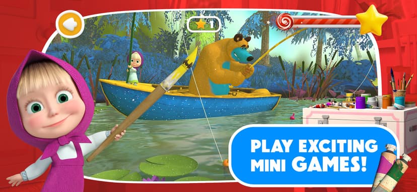 Masha and the Bear: Painting screenshot 9 - screenshot