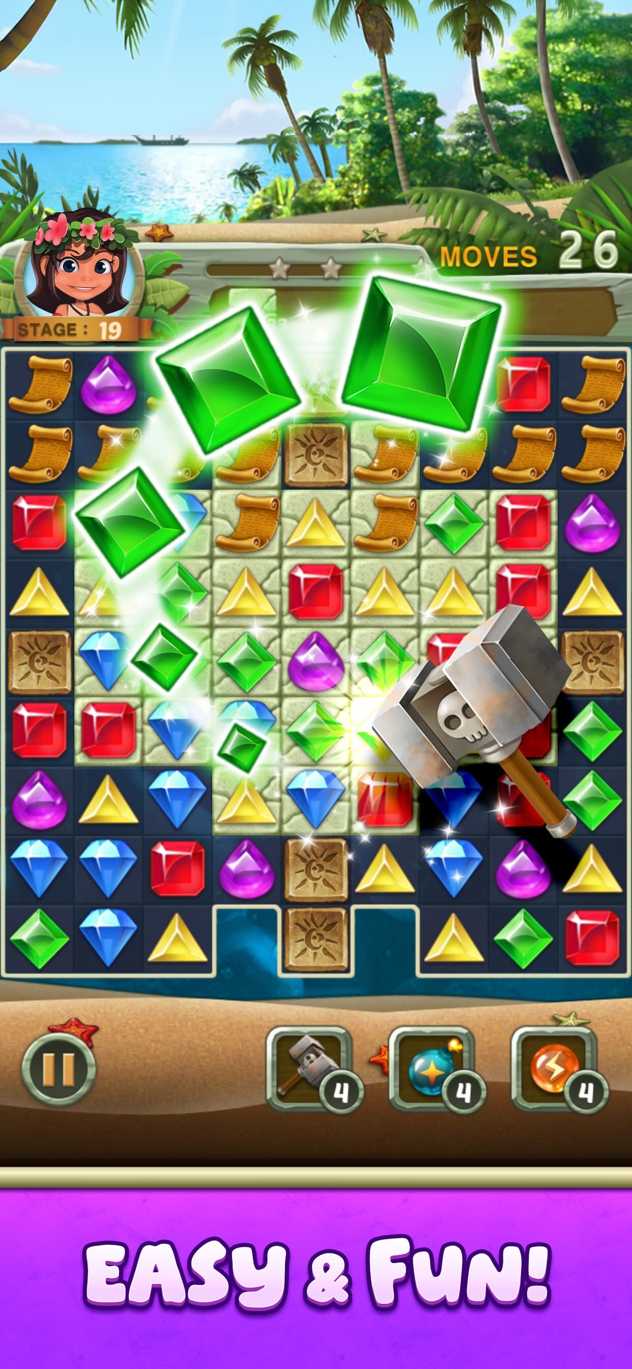 Paradise Jewel: Match-3 Puzzle screenshot 3 - screenshot