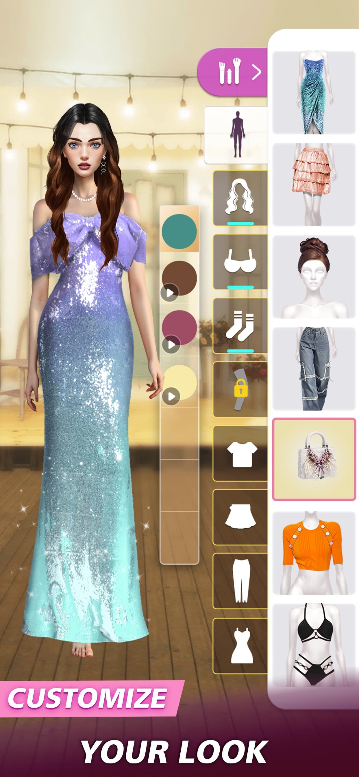 Fashion dress up:girl makeover screenshot 3 - screenshot