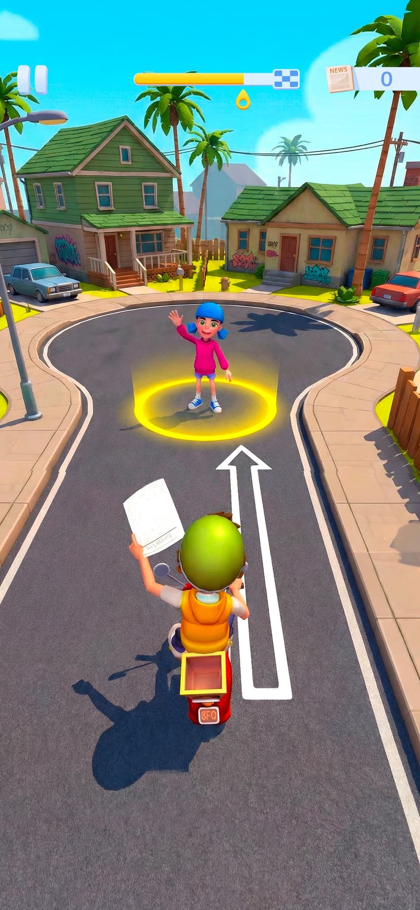 Paper Boy Race: Run & Rush 3D screenshot 2 - screenshot