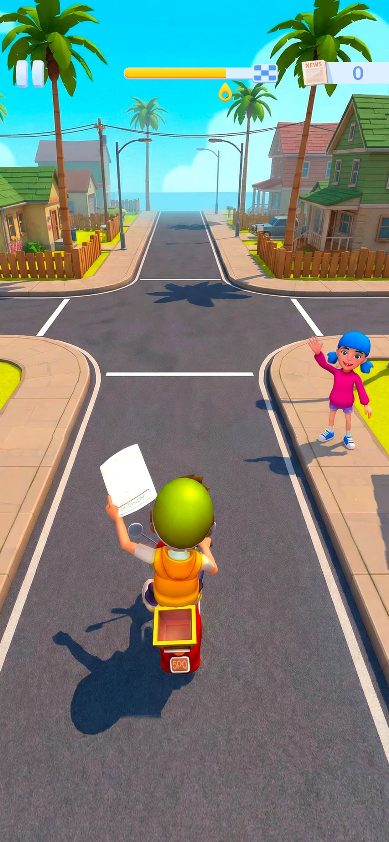 Paper Boy Race: Run & Rush 3D screenshot 2 - screenshot