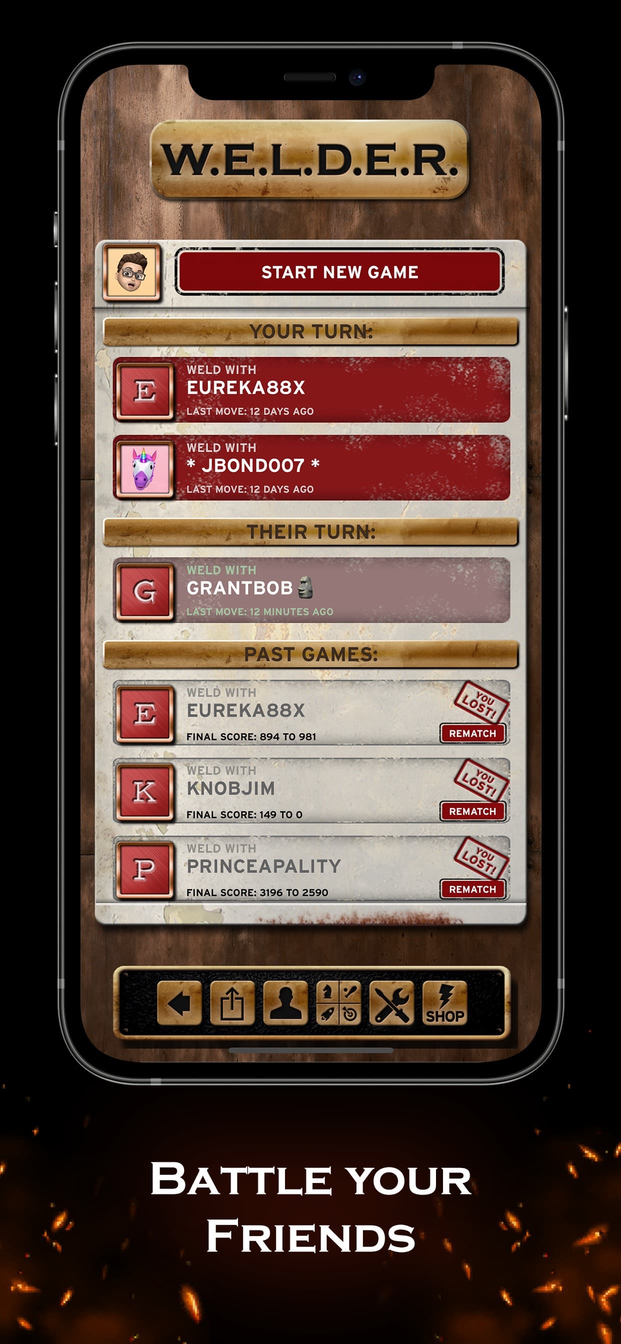 W.E.L.D.E.R. - word game screenshot 5 - screenshot