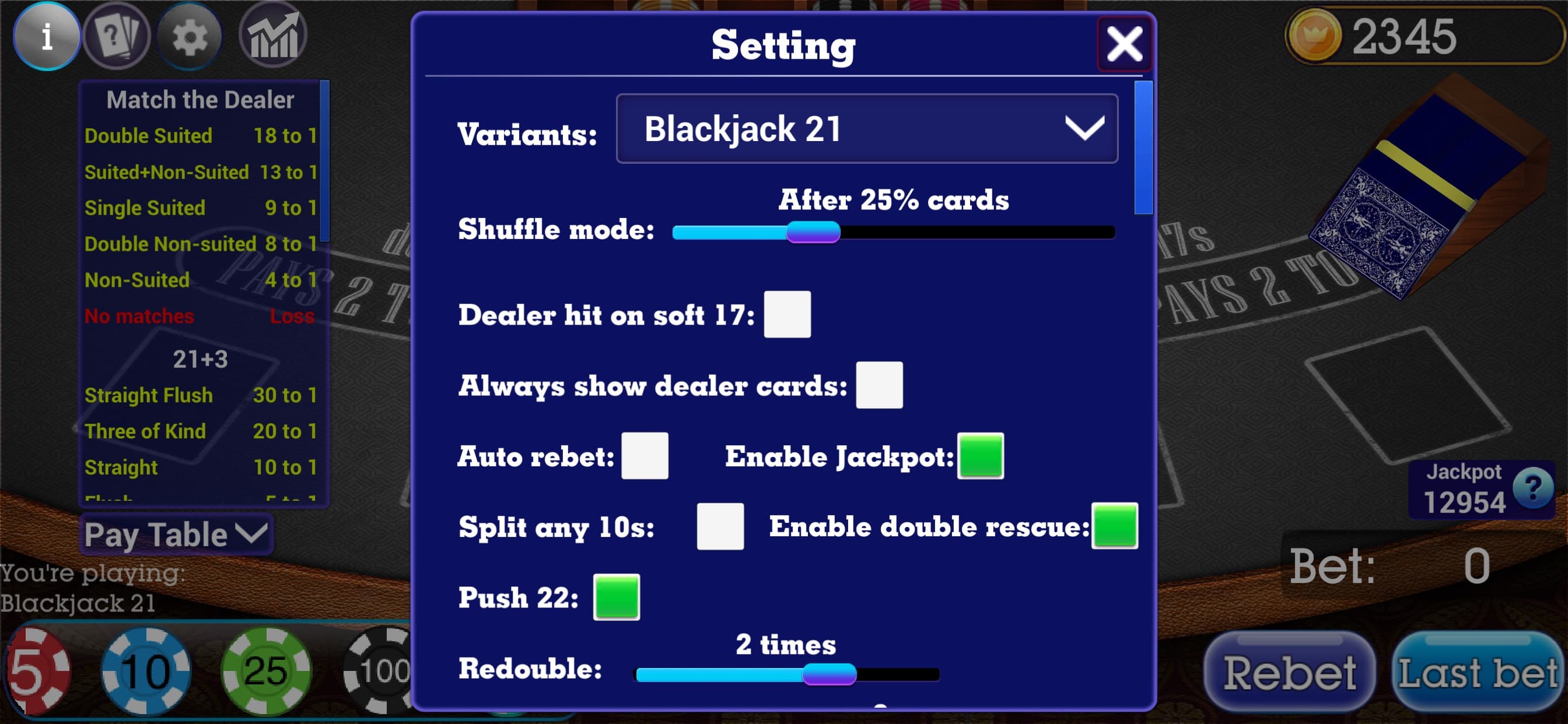 Blackjack 21 Collection screenshot 4 - screenshot