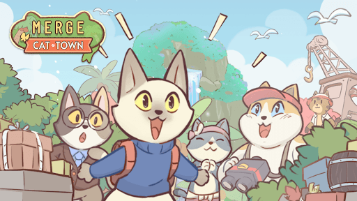 Merge Cat Town : Island Build screenshot 1 - screenshot