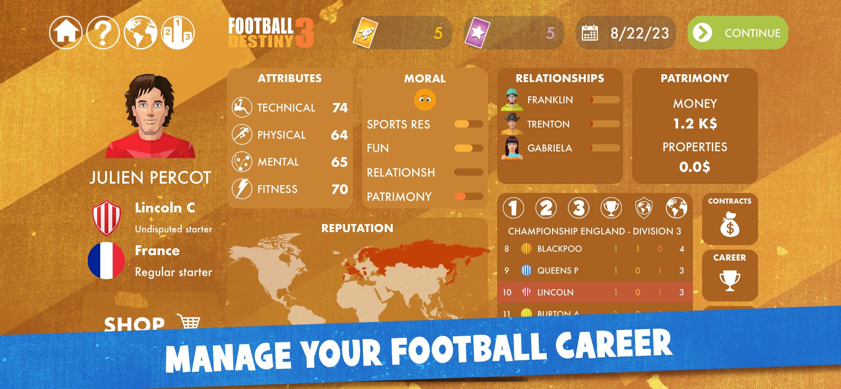 Football Destiny 3 screenshot 1 - screenshot