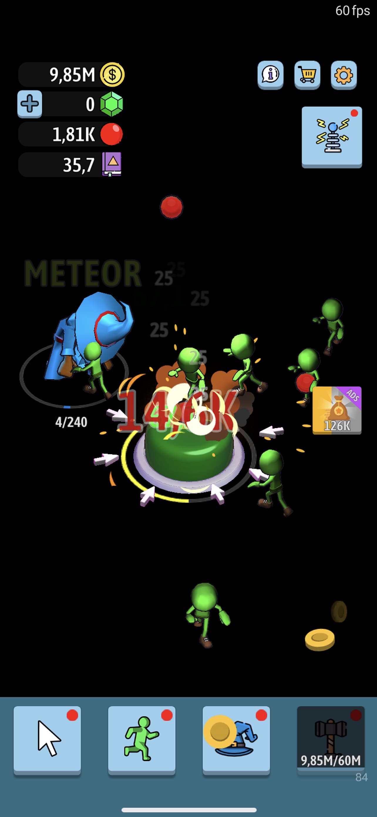 Green button: Idle clicker screenshot 5 - screenshot