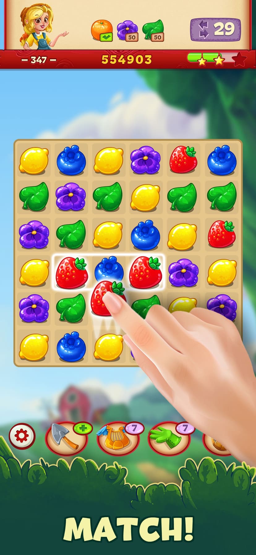 Jacky's Farm Match-3 Adventure screenshot 5 - screenshot