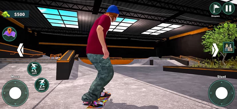 Skate Simulator Snow Flip Game screenshot 4 - screenshot