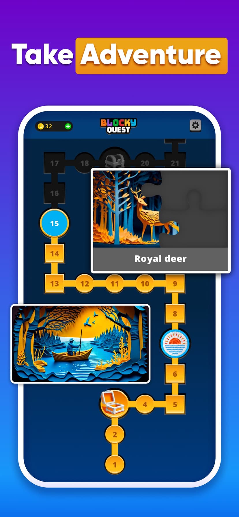 Blocky Quest - Classic Blocks screenshot 5 - screenshot