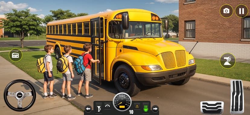 School bus driving 2025 screenshot 1 - screenshot