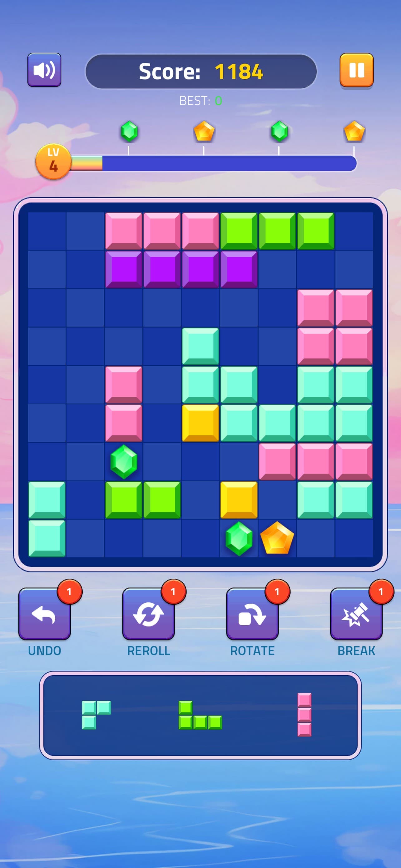 Block Puzzle - Gems Adventure screenshot 1 - screenshot