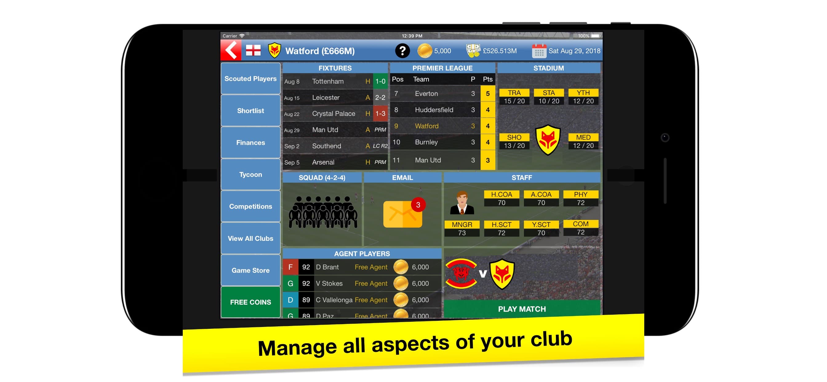 Soccer Tycoon: Football Game screenshot 1 - screenshot
